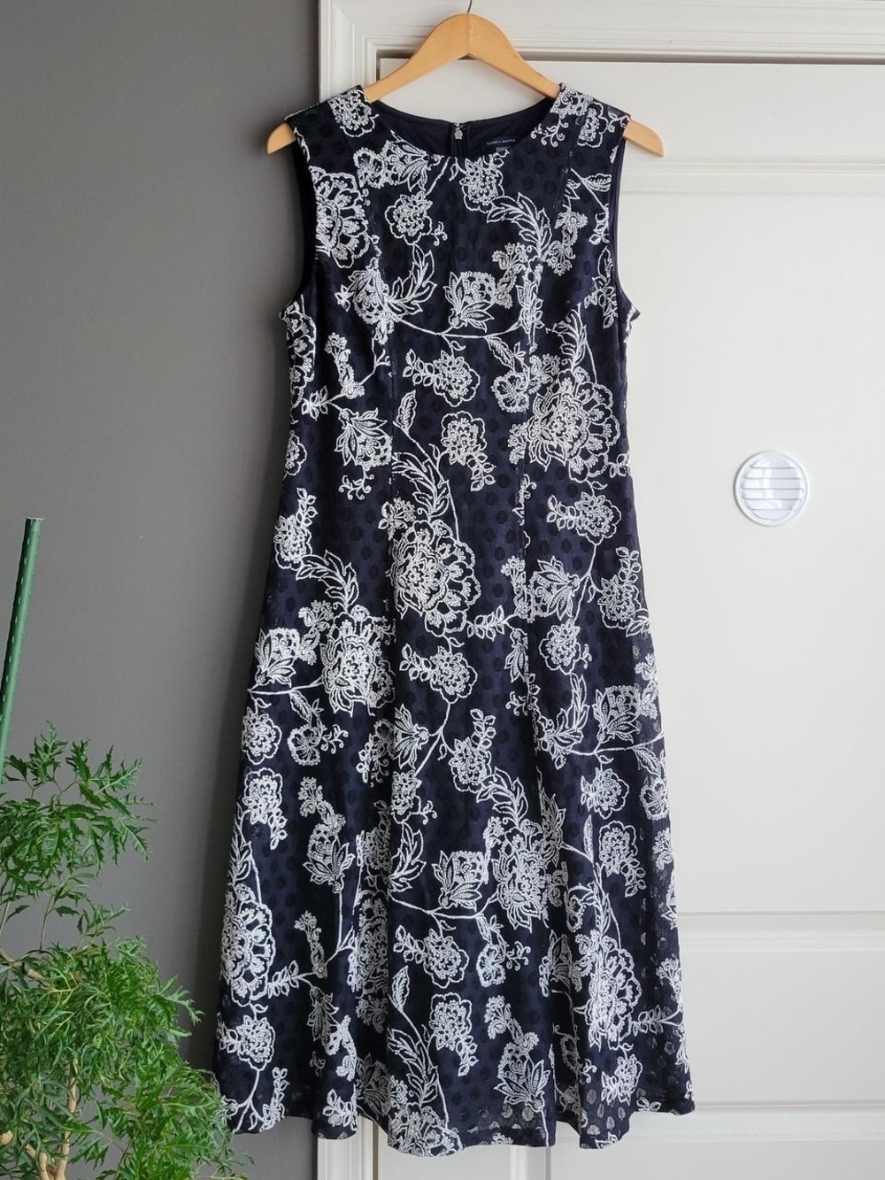 Tommy Hilfiger navy blue midi dress Size 12